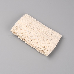 Ribben hueco de algodón, patrón de rombo, PapayaWhip, 1-3/4 pulgada (44 mm), 5 yarda / tarjeta