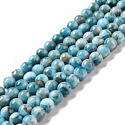 Natürliche Apatit Perlen Stränge, Runde, 8 mm, Bohrung: 0.9 mm, ca. 51 Stk. / Strang, 14.96 Zoll (38 cm)