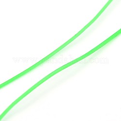 Korean Elastic Crystal Thread, Jewelry Beading Cords, Stretch Bracelet String, Round, Spring Green, 0.8mm, about 1093.61 yards(1000m)/roll
