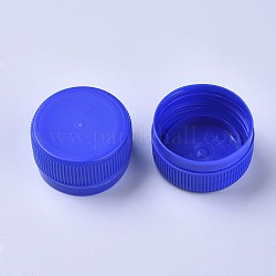 Tappi di bottiglia di plastica, colonna, blu, 32.5x16.5mm, diametro interno: 28.5mm, circa 95~100pcs/scatola