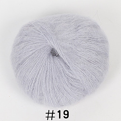 25g Strickgarn aus Angora-Mohair-Wolle, für Schal-Puppen-Häkelzubehör, Lavendel, 1 mm