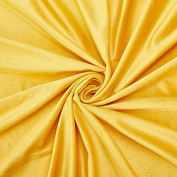 BENECREAT 1 Yard Yellow Velvet Upholstery Fabric, 1.45m Wide Spandex Chair Cover Pillow Drapes Material for DIY Sewing, Apparel, Costume, Craft Projects