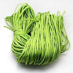 7 внутренние сердечники веревки из полиэстера и спандекса, ровный цвет, для изготовления веревочных браслетов, желто-зеленый, 4~5 мм, около 109.36 ярда (100 м) / пачка, 420~500 г / пачка