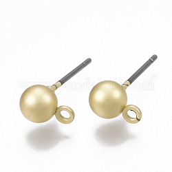 Risultati dell'orecchino in lega a superficie liscia, con anello e perno in acciaio, tondo, colore oro opaco, 16x5mm, foro: 1.2mm, ago: 0.7mm