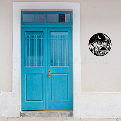 Décoration murale en fer&nbsp;HJEW-WH0020-051-1