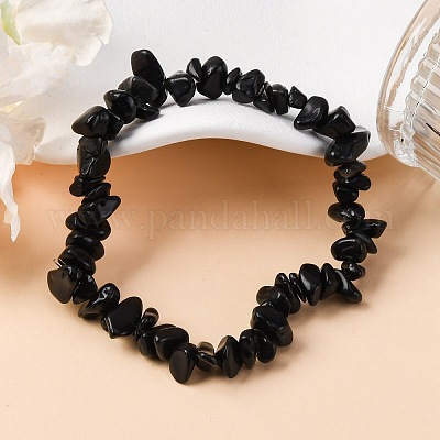 Pulseras naturales del estiramiento de ágata india&nbsp;BJEW-JB03681-04-1