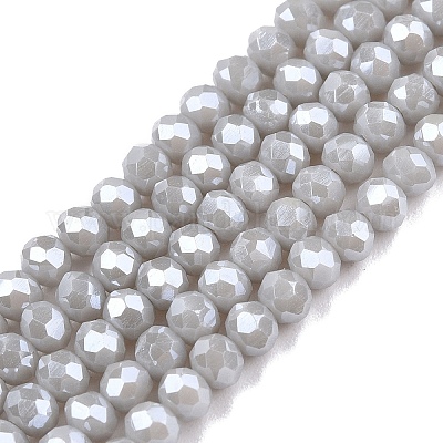 Chapelets de perles en verre électroplaqué&nbsp;EGLA-A044-P3mm-A19-1