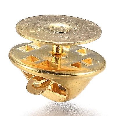 Brass Replacement Clutch Pin Backs - 1 Dozen
