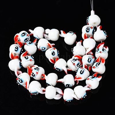 Chapelets de perles vernissées manuelles&nbsp;LAMP-Q031-014-1