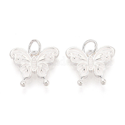 925 dije de mariposa de plata de ley.&nbsp;STER-T009-01S-1
