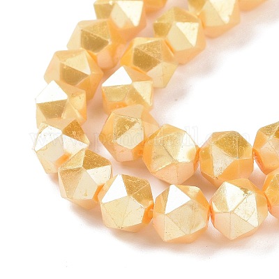 Chapelets de perles en verre nacré&nbsp;GLAA-F122-03F-1