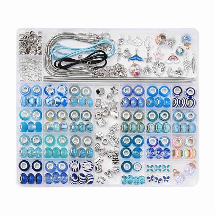 Наборы для изготовления европейских браслетов и ожерелий DIY-YW0004-91B-1