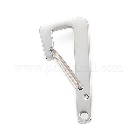 Accessoires de fermoir porte-clés en 304 acier inoxydable STAS-C024-23P-1