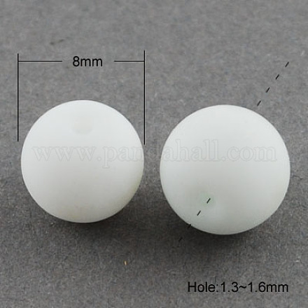 Chapelets de perles en verre peintes X-DGLA-S072-8mm-01-1