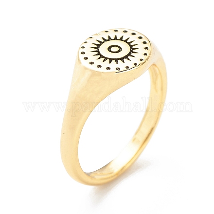 Латунный перстень для женщин RJEW-E058-01G-05-1