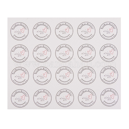 Etiquetas autoadhesivas de etiquetas de regalo de papel kraft DIY-D028-02D-02-1