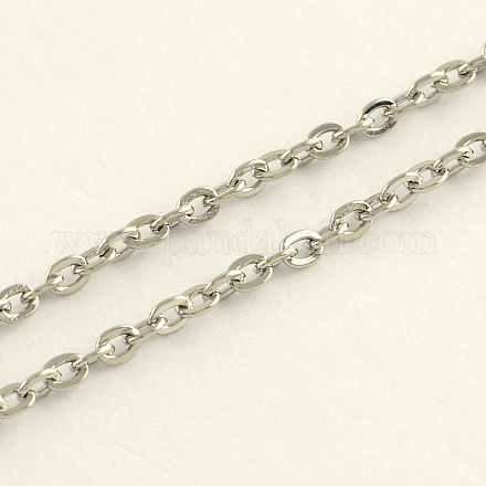 3.28 Feet 304 Stainless Steel Cable Chains X-CHS-R008-10-1