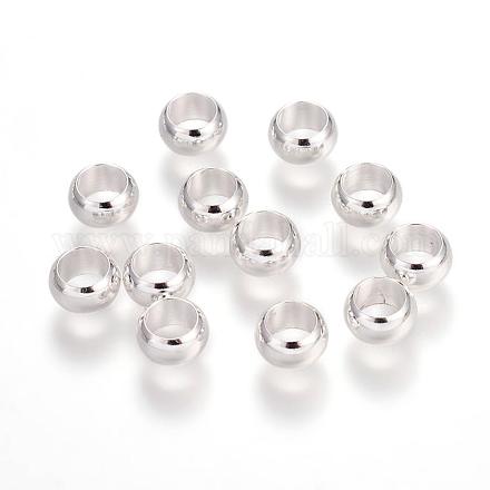 Messing europäischen Perlen OPDL-M001-01S-1