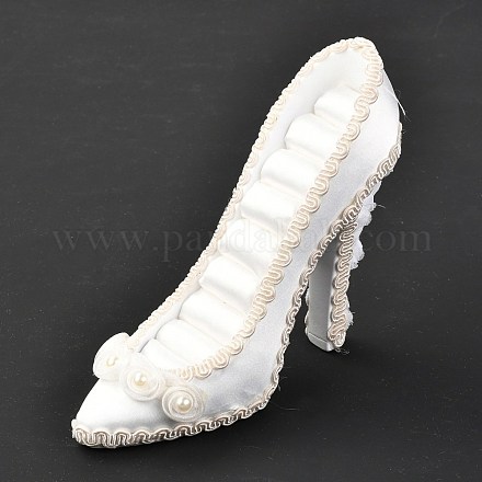 Espositore per gioielli con scarpe col tacco alto in flanella e resina ODIS-A010-08-1