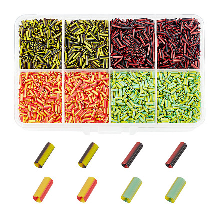 Arricraft 4 colori colori opachi perline bugle bicolore SEED-AR0001-10-1