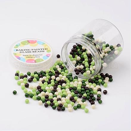 Kits de perles en verre HY-JP0002-4mm-04-1