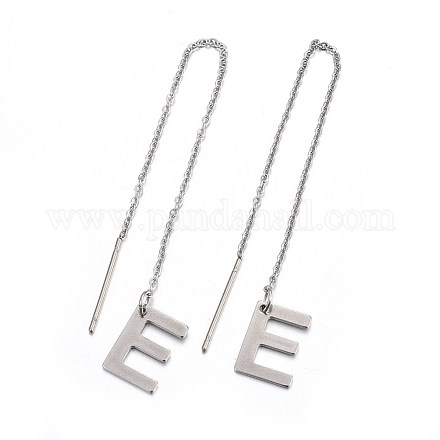 304 Stainless Steel Stud Earrings EJEW-L205-01E-1