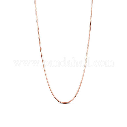 Shegrace 925 collares de cadena de serpiente de plata esterlina JN734B-1