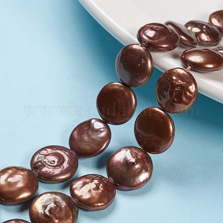 Hebras de perlas keshi de perlas barrocas naturales PEAR-Q007-02-1
