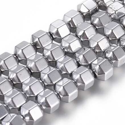 Chapelets de perles en hématite synthétique magnétique G-G826-03P-6mm-1
