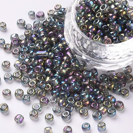 6/0 perles de rocaille rondes en verre SEED-US0003-4mm-172-1