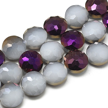 Chapelets de perles en verre électroplaqué EGLA-S170-01-1