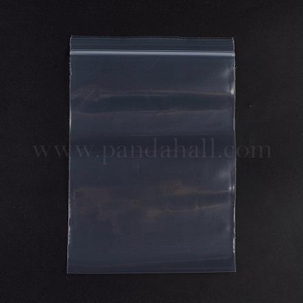 プラスチックジップロックバッグ  再封可能な包装袋  トップシール  セルフシールバッグ  長方形  ホワイト  22x15cm  片側の厚さ：3.9ミル（0.1mm）  100個/袋 OPP-G001-B-15x22cm-1