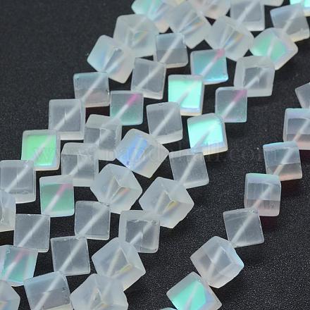 Synthetic Moonstone Beads Strands GLAA-K021-03A-1
