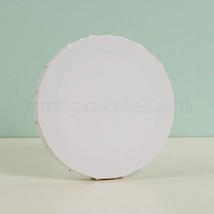 Legno bianco cotone con primer incorniciato DIY-G019-08B-1