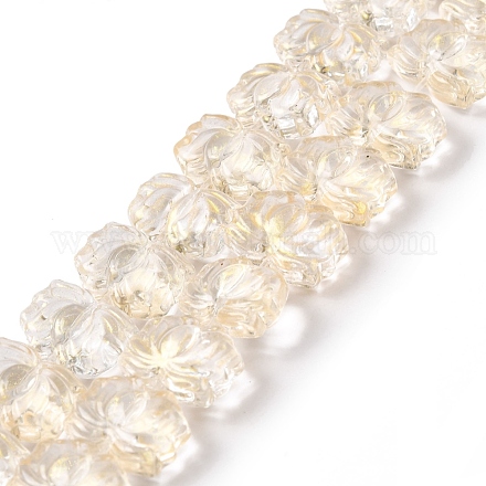 Chapelets de perles en verre transparente   GLAA-F114-01B-1