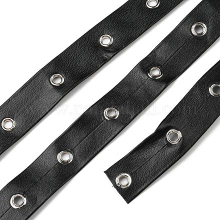Flat Imitation Leather Cords LC-XCP0001-04-1