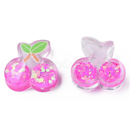 Printed Transparent Epoxy Resin Cabochons CRES-N034-24-1
