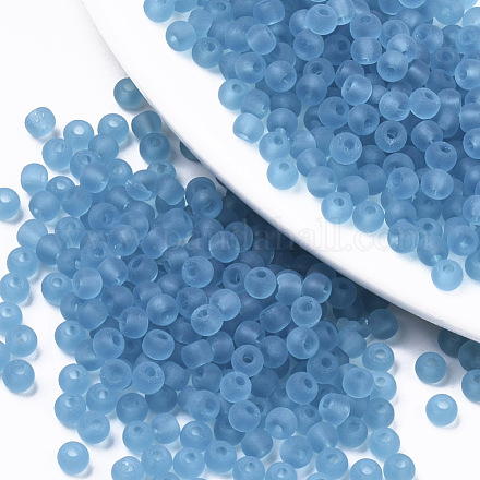 Frosted Colours Glass Beads SEED-S040-04A-06-1