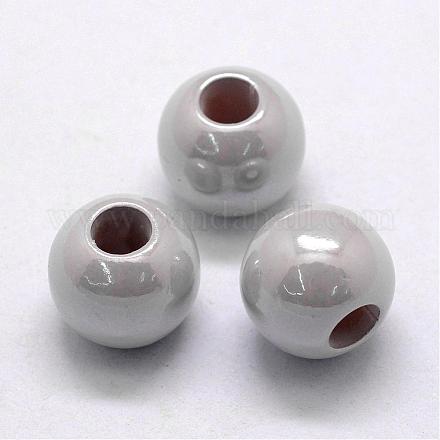 Perles européennes en plastique ABS d'imitation perle OACR-L008-14mm-A06-1