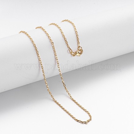 Brass Chain Necklaces X-MAK-F013-04G-1