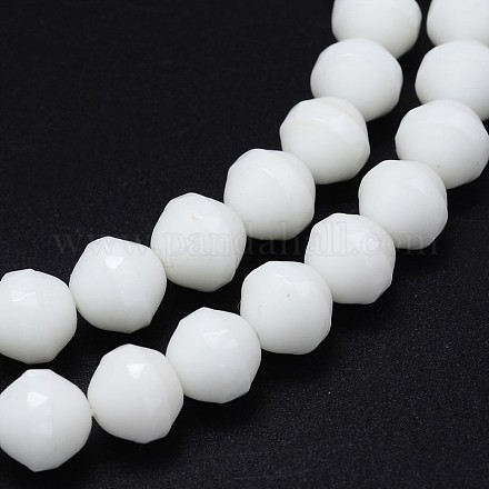 Synthetical Porcelain Round Beads Strands G-P114-13-10mm-1