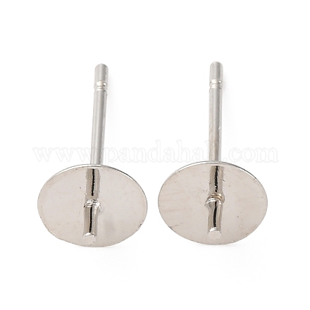 Accessoires de clous d'oreilles en laiton KK-D378-06P-1