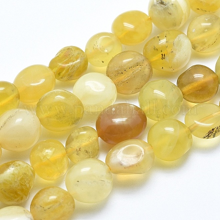 Natural Yellow Opal Beads Strands G-E483-63A-1