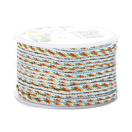 Cordón trenzado de nailon decorativo multicolor NWIR-Z003-E03-1