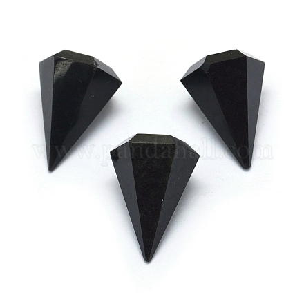 Cuentas de obsidiana naturales G-E515-01B-1