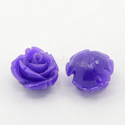 Synthetic Coral 3D Flower Rose Beads CORA-A006-12mm-027-1