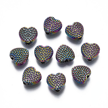 Perline in lega di colore arcobaleno con placcatura a cremagliera PALLOY-S180-342-1