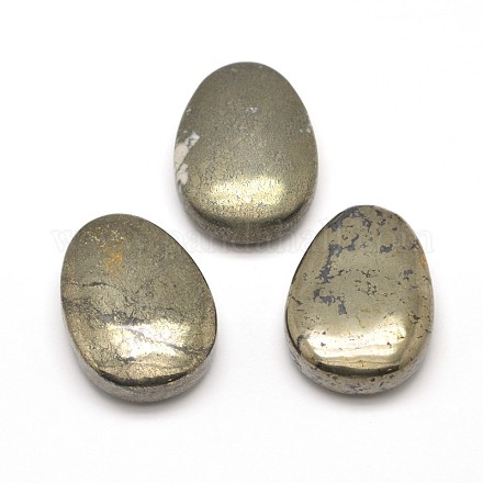 Larme pendentifs naturels en pyrite G-I125-36-1