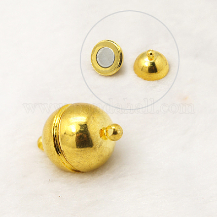 Brass Magnetic Clasps KK-J148-G-1