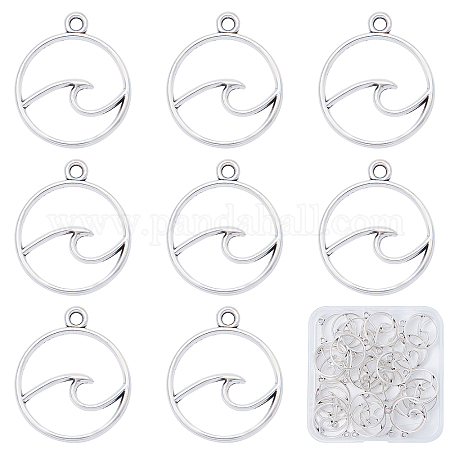 SUNNYCLUE 1 Box 40Pcs Flat Round Mountain Charms Bulk Stainless Steel Wave  Charm Sea Beach Charm for Jewelry Making Charms Women Adults DIY Earring Necklace  Bracelet Keychains Craft Hawaii Summer - Yahoo Shopping